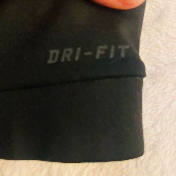 Nike Pro Sports Bra Dri Fit Juniors Large Black and Gray EUC - Picture 3 of 5